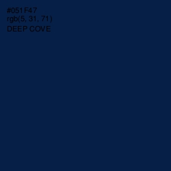 #051F47 - Deep Cove Color Image