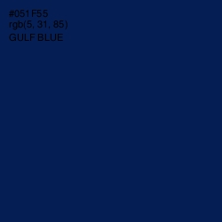 #051F55 - Gulf Blue Color Image