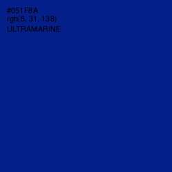 #051F8A - Ultramarine Color Image