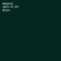 #05281E - Bush Color Image