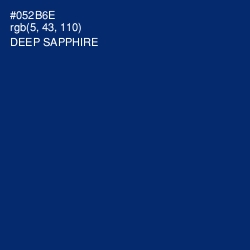 #052B6E - Deep Sapphire Color Image