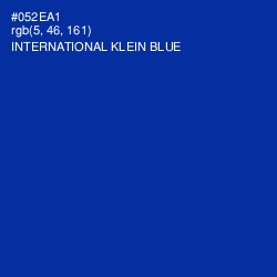 #052EA1 - International Klein Blue Color Image