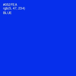 #052FEA - Blue Color Image