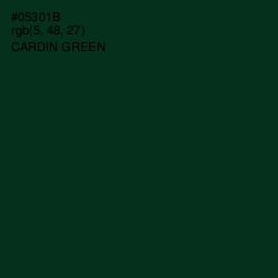 #05301B - Cardin Green Color Image