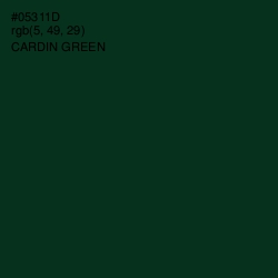 #05311D - Cardin Green Color Image