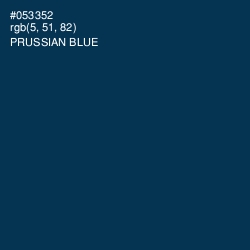 #053352 - Prussian Blue Color Image