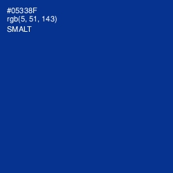 #05338F - Smalt Color Image