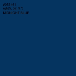 #053461 - Midnight Blue Color Image