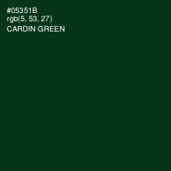 #05351B - Cardin Green Color Image