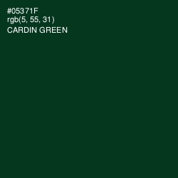 #05371F - Cardin Green Color Image