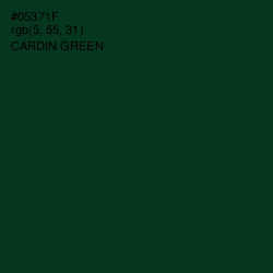 #05371F - Cardin Green Color Image