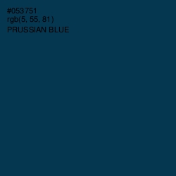 #053751 - Prussian Blue Color Image