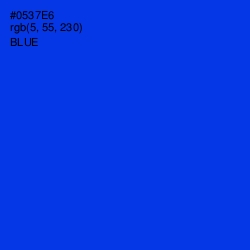 #0537E6 - Blue Color Image