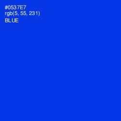 #0537E7 - Blue Color Image