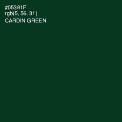 #05381F - Cardin Green Color Image