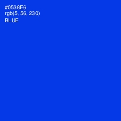 #0538E6 - Blue Color Image
