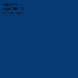 #053A74 - Regal Blue Color Image