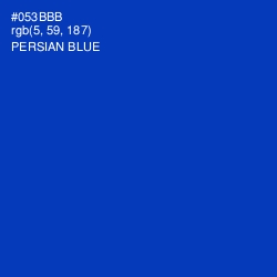 #053BBB - Persian Blue Color Image