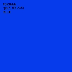 #053BEB - Blue Color Image