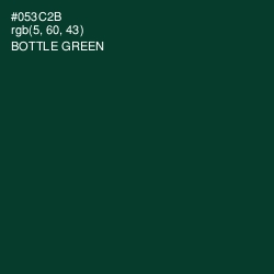 #053C2B - Bottle Green Color Image