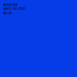 #053CE8 - Blue Color Image