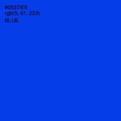 #053DE9 - Blue Color Image