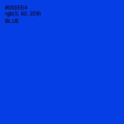 #053EE4 - Blue Color Image