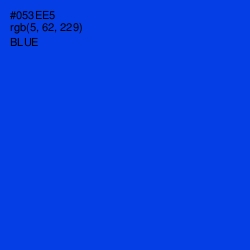 #053EE5 - Blue Color Image