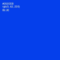 #053EEB - Blue Color Image