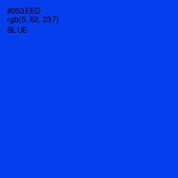 #053EED - Blue Color Image