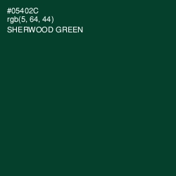 #05402C - Sherwood Green Color Image