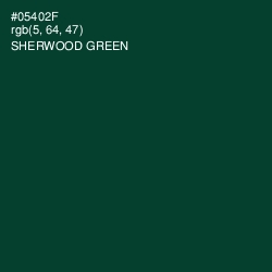 #05402F - Sherwood Green Color Image