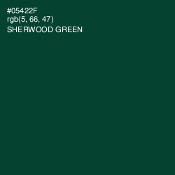 #05422F - Sherwood Green Color Image