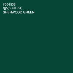 #054536 - Sherwood Green Color Image