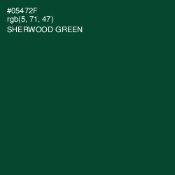 #05472F - Sherwood Green Color Image