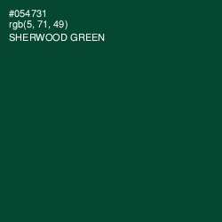 #054731 - Sherwood Green Color Image