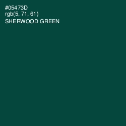 #05473D - Sherwood Green Color Image