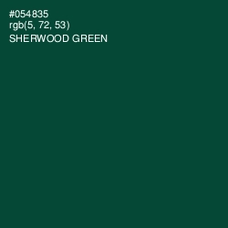 #054835 - Sherwood Green Color Image