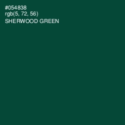 #054838 - Sherwood Green Color Image