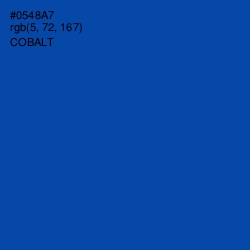 #0548A7 - Cobalt Color Image