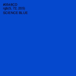 #0548CD - Science Blue Color Image