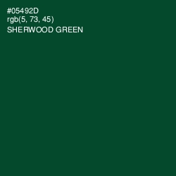 #05492D - Sherwood Green Color Image