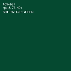 #054931 - Sherwood Green Color Image