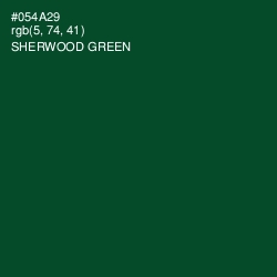 #054A29 - Sherwood Green Color Image