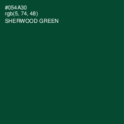 #054A30 - Sherwood Green Color Image