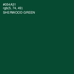 #054A31 - Sherwood Green Color Image