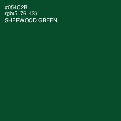 #054C2B - Sherwood Green Color Image