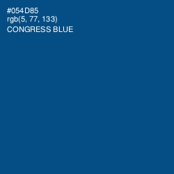 #054D85 - Congress Blue Color Image