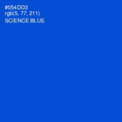 #054DD3 - Science Blue Color Image