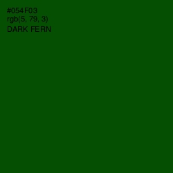 #054F03 - Dark Fern Color Image